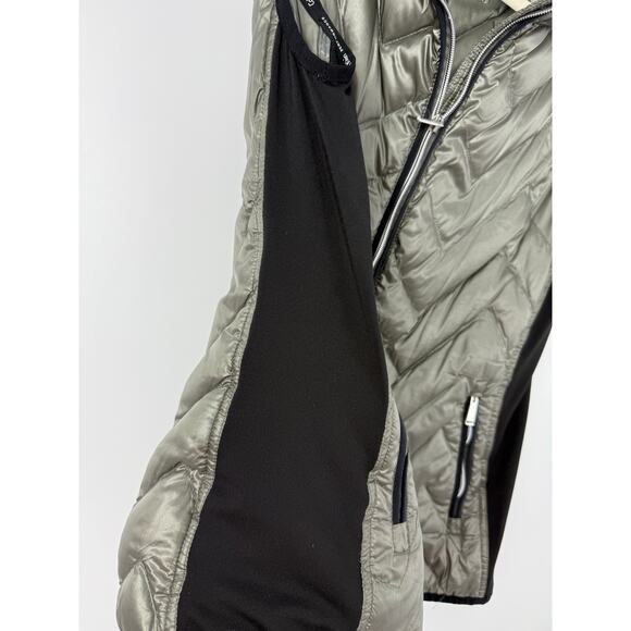 Calvin Klein Performance Puffer Vest Women L Green Premium Down Filling Pockets - Picture 5 of 8